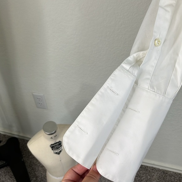 Paul Stuart Pleated Bib Tuxedo French Cuff Evening Dress Shirt - Picture 8 of 10